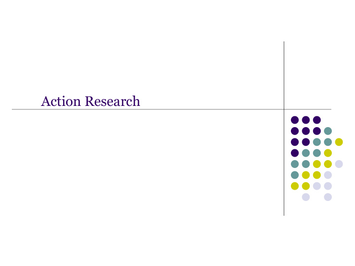 action research outline part one of two pair work