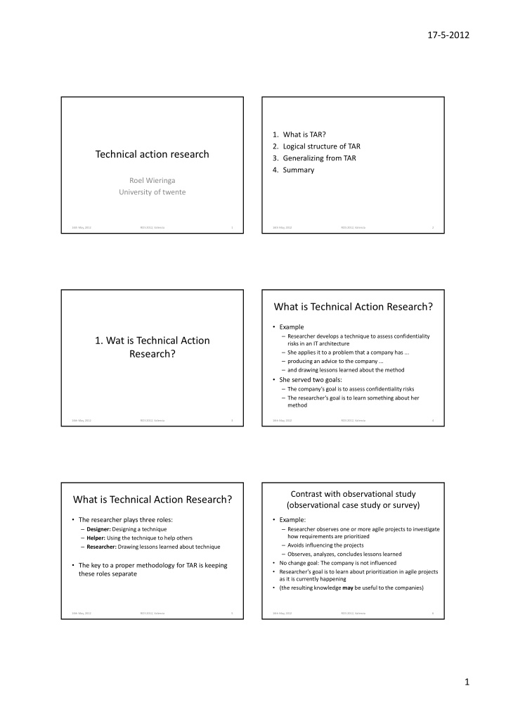 technical action research