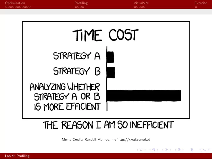 optimization profiling visualvm exercise meme credit