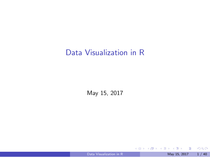 data visualization in r