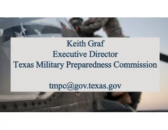 Ke  Keith Gr  h Graf  Executive Di  Executive Director  rector  Texas M  xas Military  ilitary Prep