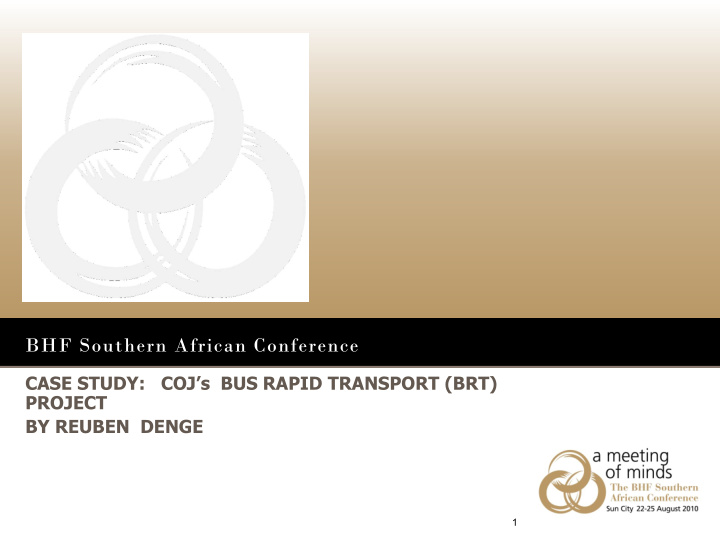 bhf southern african conference