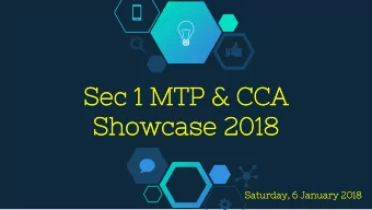 Sh  Show  owcase  case 20  2018  18  Saturda  rday,  , 6 January  ry 2018  We  Welc  lcome  me Add