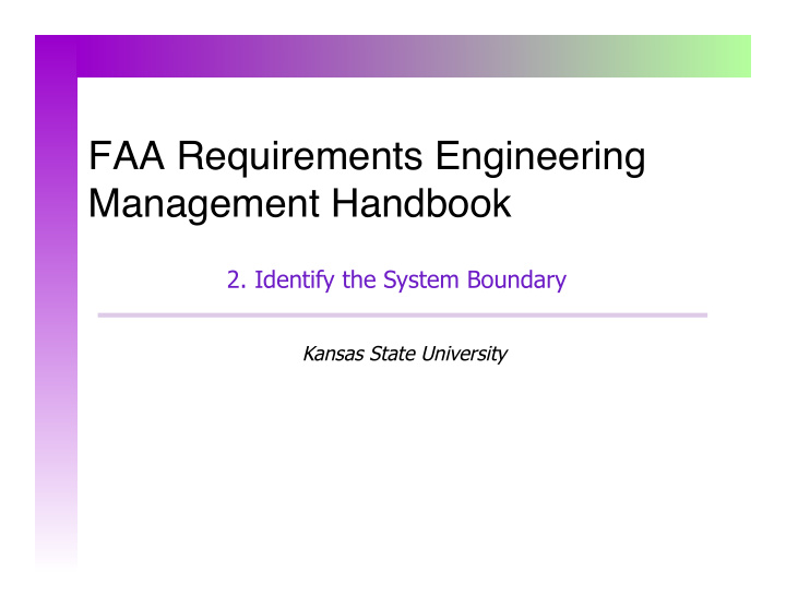 management handbook