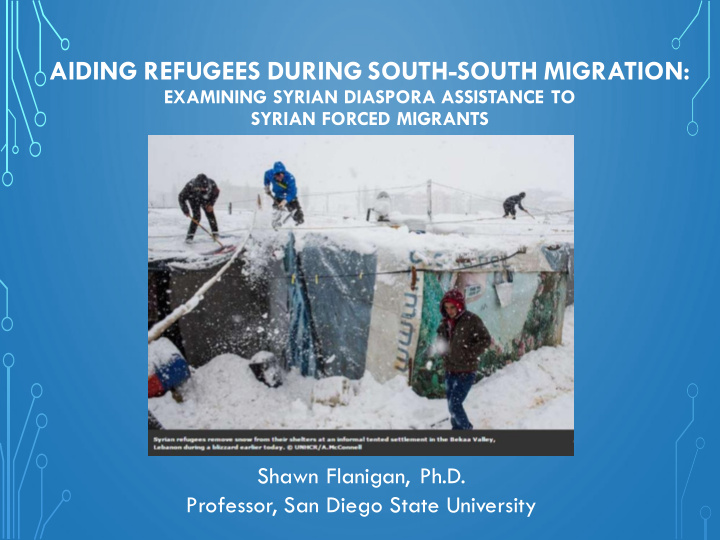 aiding refugees during south south migration