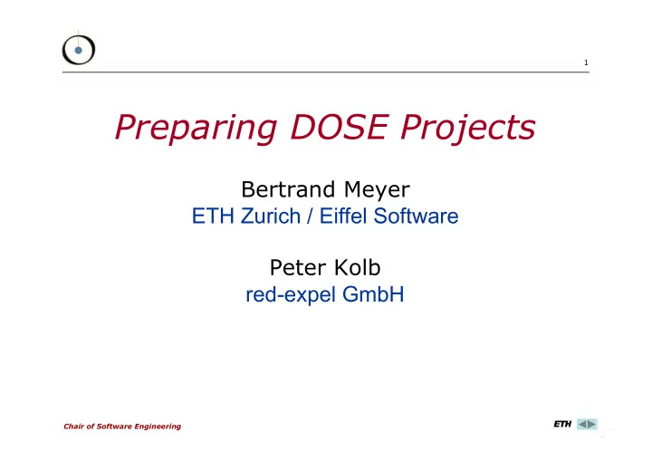 setting up an distributed project