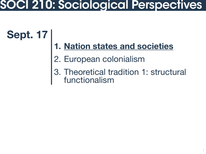 soci 210 sociological perspectives