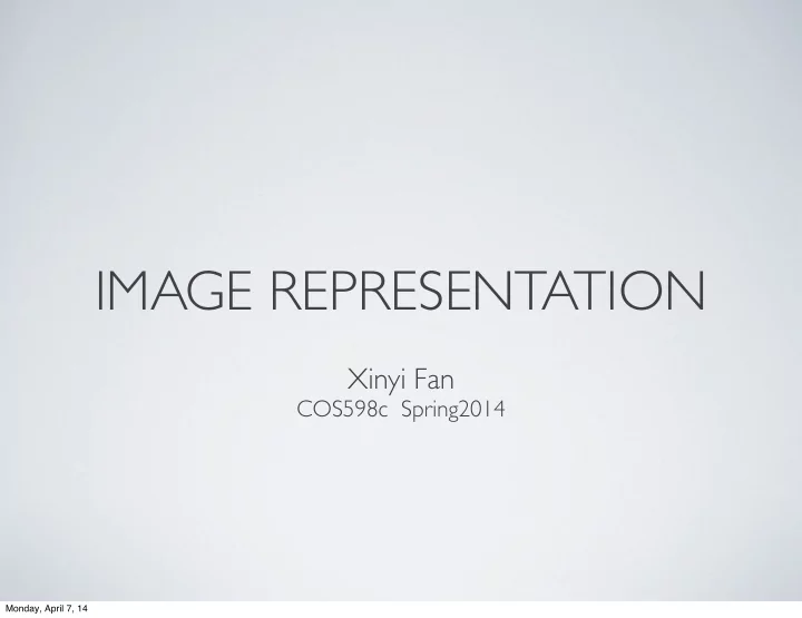 image representation