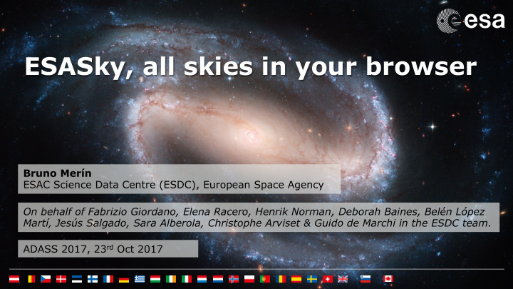 esasky all skies in your browser