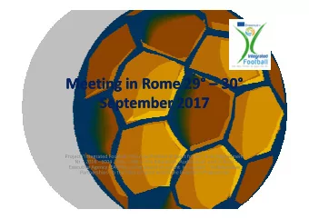 Meeting in  Meeting in Rome  Rome 2  29  9      30  30    September  September 201