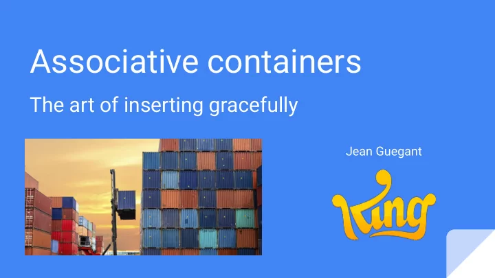 associative containers