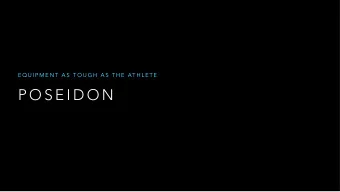 P O S E I D O N  R E A L  T I M E  F E E D B A C K   |   D E S I G N E D  F O R  T R I AT H L E T E
