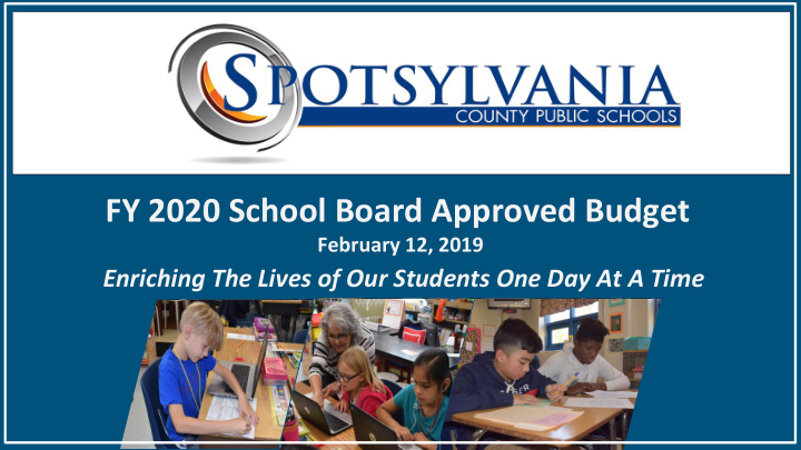 fy 2020 school board approved budget