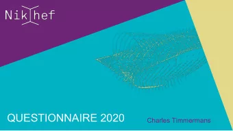 QUESTIONNAIRE 2020  Charles Timmermans