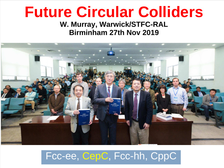 future circular colliders