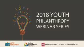 Professor of Philanthropic Studies  Indiana University Lilly Family School of Philanthropy Types of