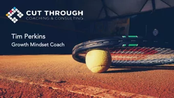 Tim  im P  Per  erkins  kins  Gr  Growth Mi  Mindset C  Coac  ach  Acknowledgement of Country