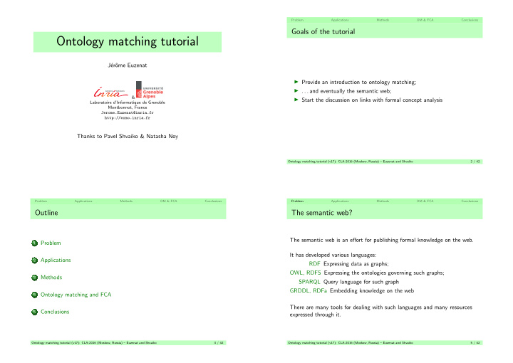 ontology matching tutorial