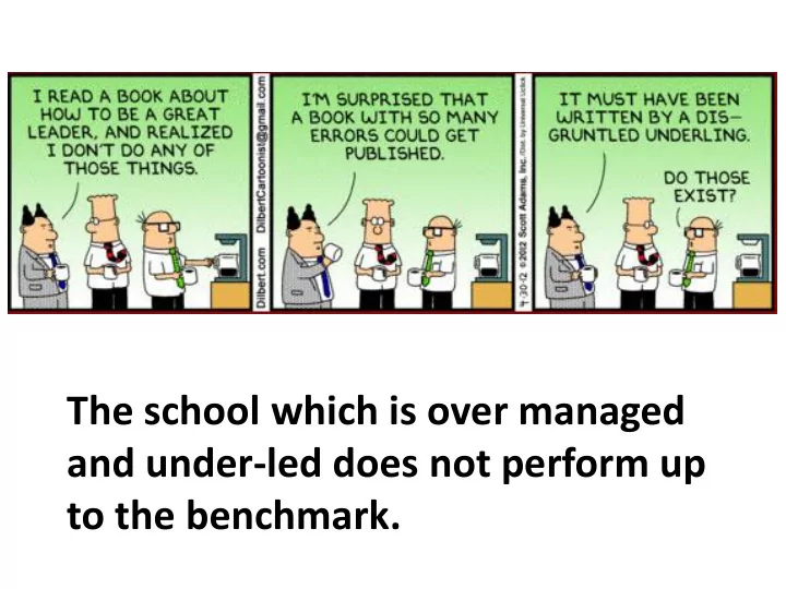 to the benchmark