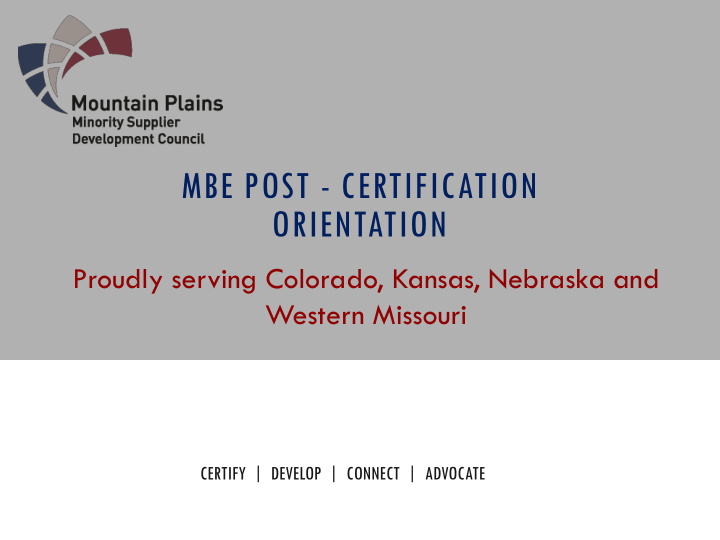 mbe post certification