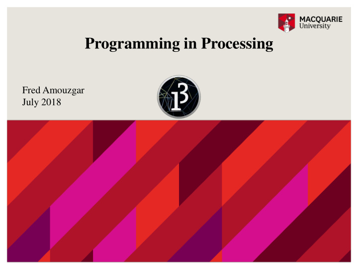 programming in processing
