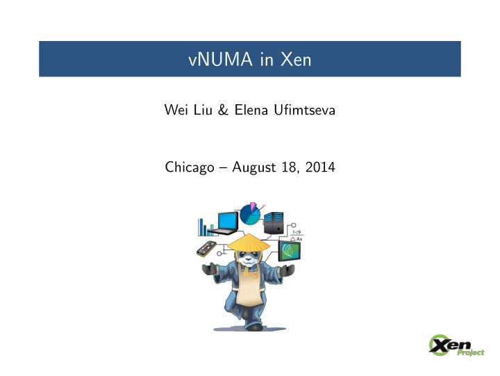 vnuma in xen