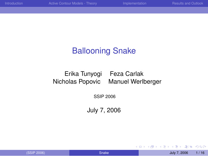 ballooning snake