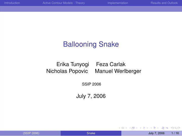ballooning snake