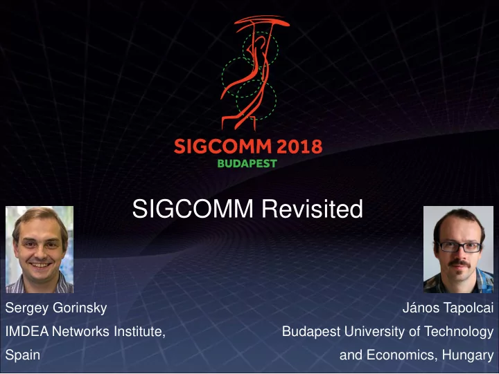 sigcomm revisited