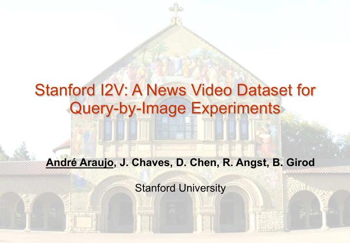 stanford i2v a news video dataset for query by image