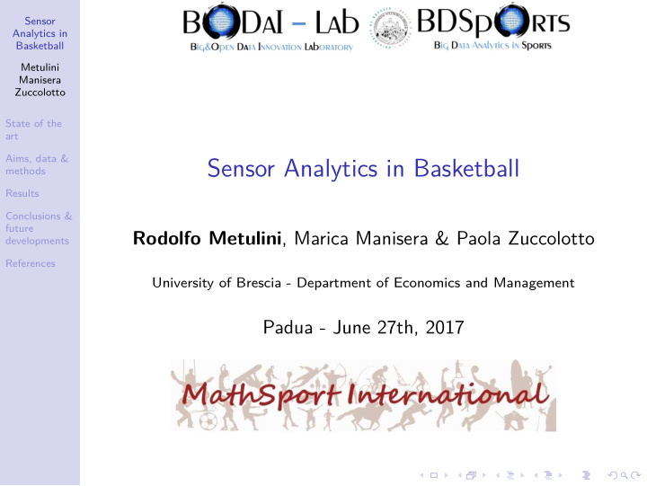 sensor analytics in basketball