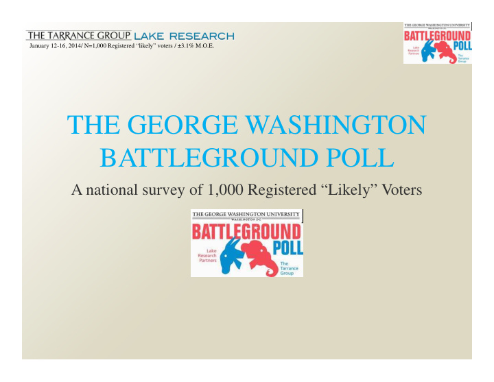the george washington battleground poll