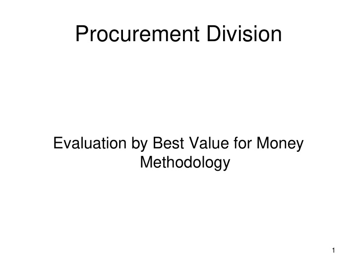 procurement division