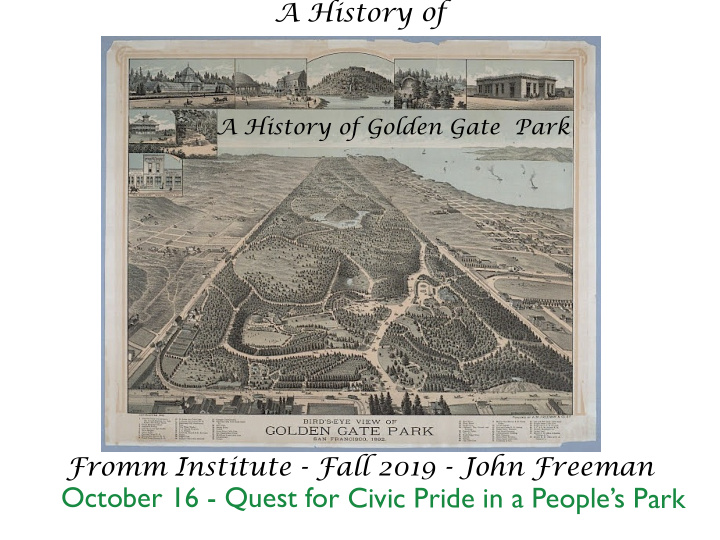 october 16 quest for civic pride in a people s park san