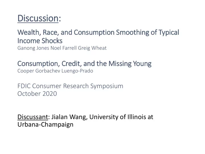 di discussion on