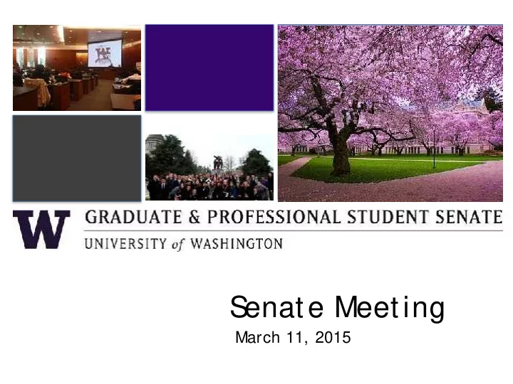 s enate meeting