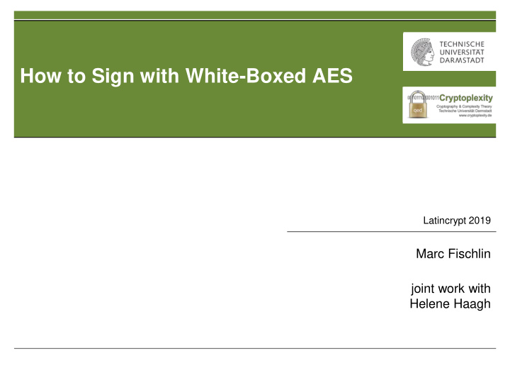 how to sign with white boxed aes