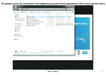 The people versus the commission: the indigenous boycott of land registration in Fijis early