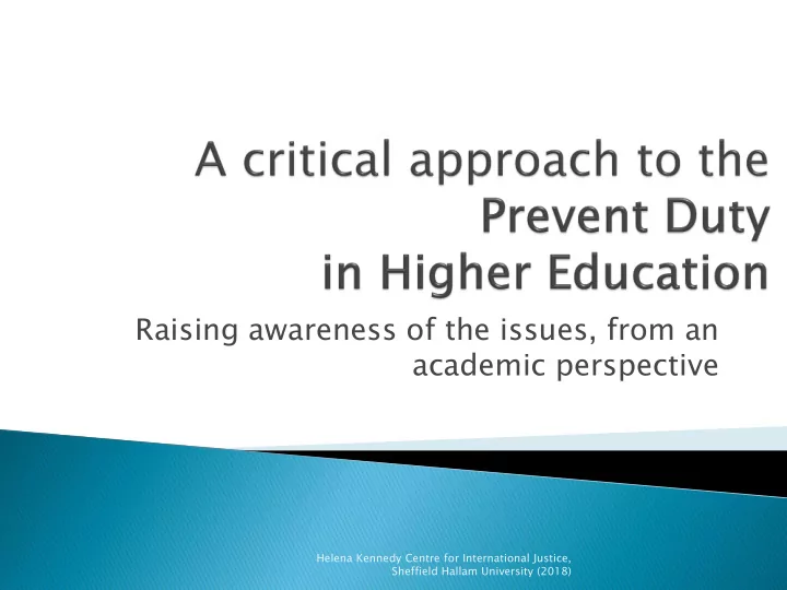 academic perspective