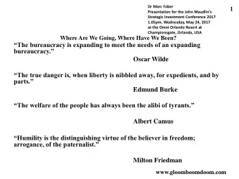 The bureaucracy is expanding to meet the needs of an expanding  bureaucracy.  Oscar Wilde