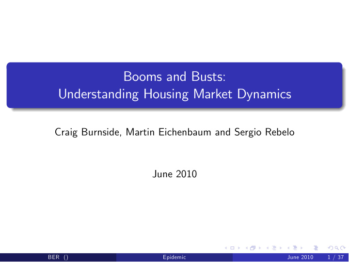 booms and busts understanding housing market dynamics
