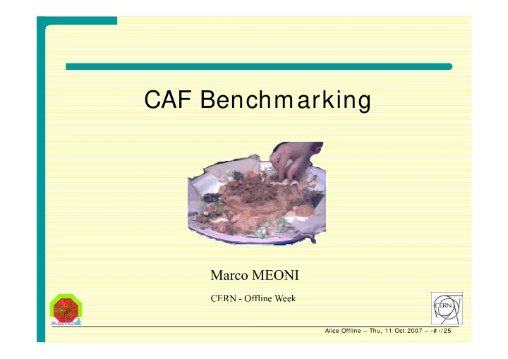 caf benchmarking caf benchmarking