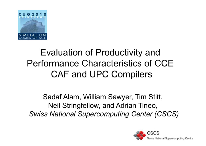 evaluation of productivity and performance