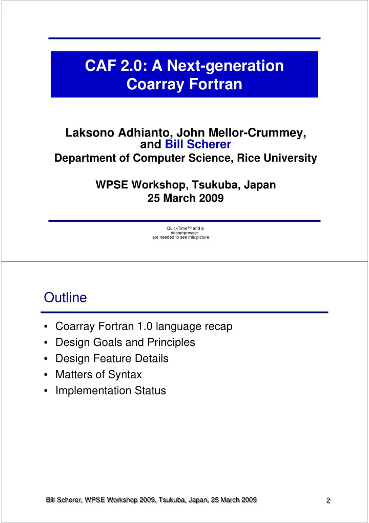 caf 2 0 a next generation coarray fortran