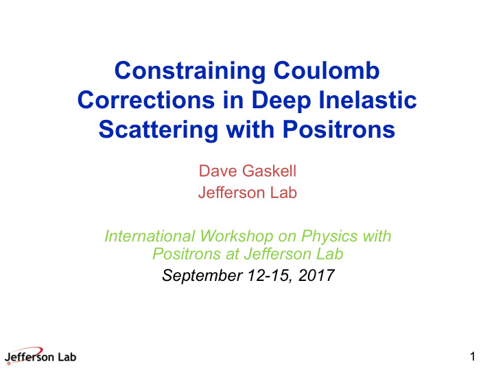 constraining coulomb corrections in deep inelastic