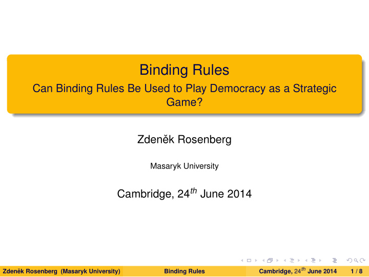 binding rules