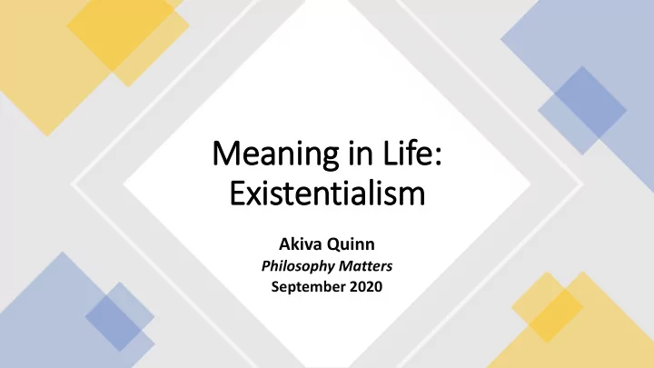 meaning in in lif ife