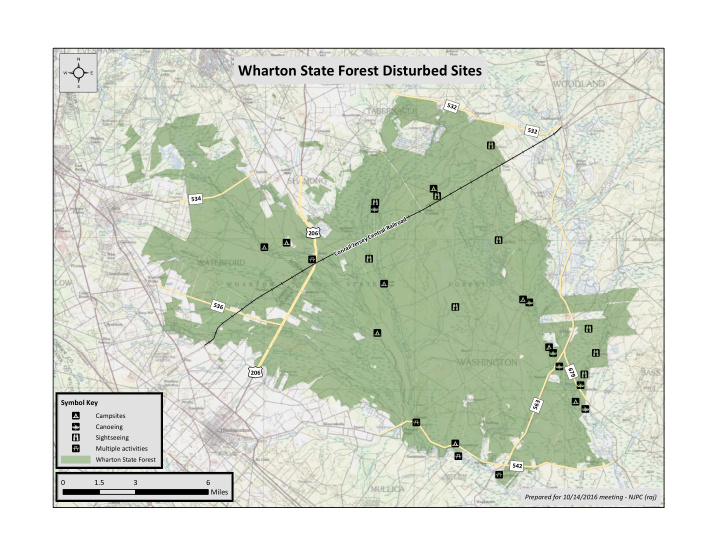 wharton state forest disturbed sites 532 532 9 534