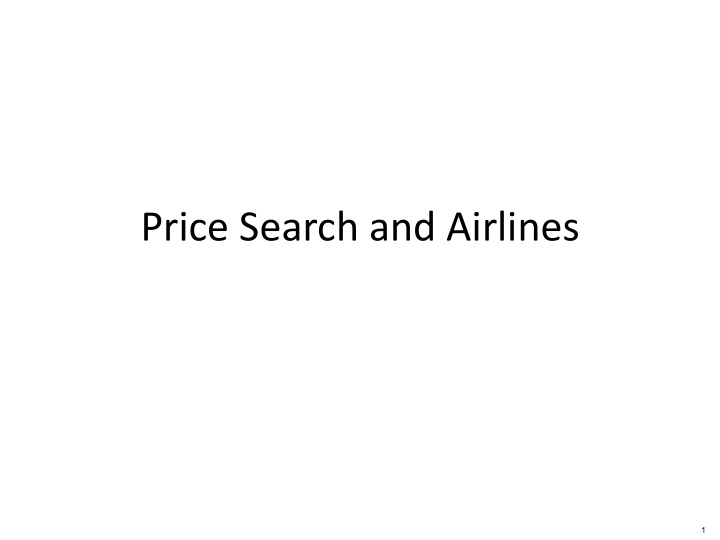 price search and airlines