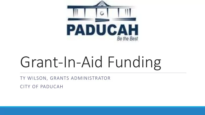 grant in aid funding